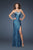 La Femme - 18982 Ice Crystal Embellished Sweetheart Gown In Blue