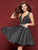 Clarisse - 3684 Crystal Beaded Illusion Plunging Neck Cocktail Dress In Gray
