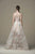 Saiid Kobeisy - RTWSS19-18 Floral Applique Bateau A-line Gown In Neutral