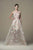 Saiid Kobeisy - RTWSS19-18 Floral Applique Bateau A-line Gown In Neutral