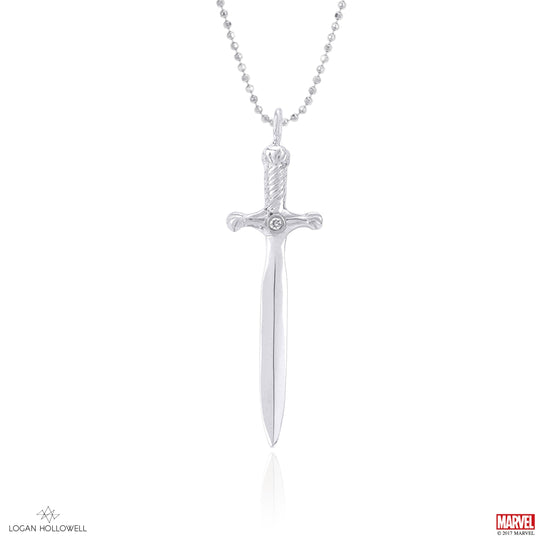 Valkyrie Sword Pendant with CZ