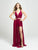 Madison James - 19-103 Two-Piece Beaded Lace Pleated Organza Gown In Pink
