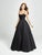 Madison James - Sleeveless Square Neck Mikado Prom Ballgown 19-107 - 1 pc Yellow in Size 00 and 1 pc Black in Size 10 Available
