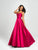 Madison James - Sleeveless Square Neck Mikado Prom Ballgown 19-107 - 1 pc Yellow in Size 00 and 1 pc Black in Size 10 Available