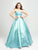 Madison James - 19-111 Strapless Glitter Mikado Ballgown In Blue