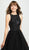 Madison James - Beaded Bodice Tulle Ballgown 19-119  In Black