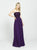Madison James - 19-120 Beaded Strapless A-Line Evening Dress In Purple