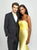 Madison James - 19-130 Strapless Beaded Bodice Mikado Gown In Yellow
