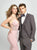 Madison James - 19-135 Jeweled Lace Plunging Mermaid Gown In Pink