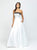 Madison James - 19-142 Beaded Strapless Ballgown In White