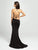 Madison James - 19-153 Strappy Embroidered Halter Dress In Black