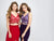 Madison James - 19-159 Two Piece Embroidered V-Neck Dress In Red and Purple