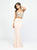 Madison James - 19-167 Two Piece Beaded Jersey Trumpet Dress In Pink