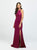 Madison James - 19-168 Beaded Embroidered Halter Evening Dress In Pink