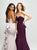 Madison James - 19-172 Ruffled Drape Strapless Sweetheart Mermaid Gown In Gray and Red
