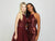 Madison James - 19-174 Sequined Halter Tulle A-line Dress In Red
