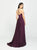 Madison James - V-Neck Sleeveless Stretch Satin A-Line Gown 19-178 - 1 pc Purple In Size 24 Available