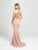 Madison James - 19-207 Two Piece Sequined Jersey Trumpet Dress In Pink