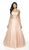 Flair Prom - 19007 Lace Sweetheart Tulle Ballgown In Pink