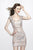 Primavera Couture - 1902 Bejeweled Sweetheart Sheath Dress In Pink
