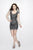 Primavera Couture - 1902 Bejeweled Sweetheart Sheath Dress In Gray