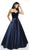 Flair Prom - 19031 Velvet Sweetheart Satin Ballgown