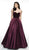 Flair Prom - 19031 Velvet Sweetheart Satin Ballgown In Red