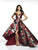 Flair Prom - 19094 Brocade Off-Shoulder High Low A-line Dress In Black and Red