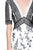 Tadashi Shoji - Lace Embellished High Low Dress In White and Black
