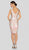 Terani Couture - 1911C9006 Oversized Ribbon Accented Floral Dress In Neutral