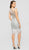 Terani Couture - 1911C9024 Embellished Illusion Jewel Feathered Dress In Silver