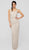 Terani Couture - 1911E9087 Lace Gown with Quarter Sleeve Jacket In White and Neutral