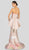 Terani Couture - 1911E9100 Strapless Floral Tiered Peplum Mermaid Gown In Neutral and Gold