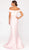 Terani Couture - 1911E9104 Bow Accented Off-Shoulder Mermaid Dress In Pink