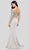 Terani Couture - 1911M9307 Appliqued Illusion Gown with Slit