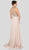 Terani Couture - 1911M9332 Cap Sleeve Jeweled A-line Dress In Neutral