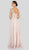 Terani Couture - 1911M9664 Embellished Bateau A-line Dress In Neutral