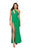Terani Couture - 1911P8135 Asymmetrical Cutout Gown with Slit