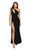 Terani Couture - 1911P8135 Asymmetrical Cutout Gown with Slit