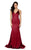 Terani Couture - 1911P8171 Strapless Satin Cowl Back Mermaid Gown