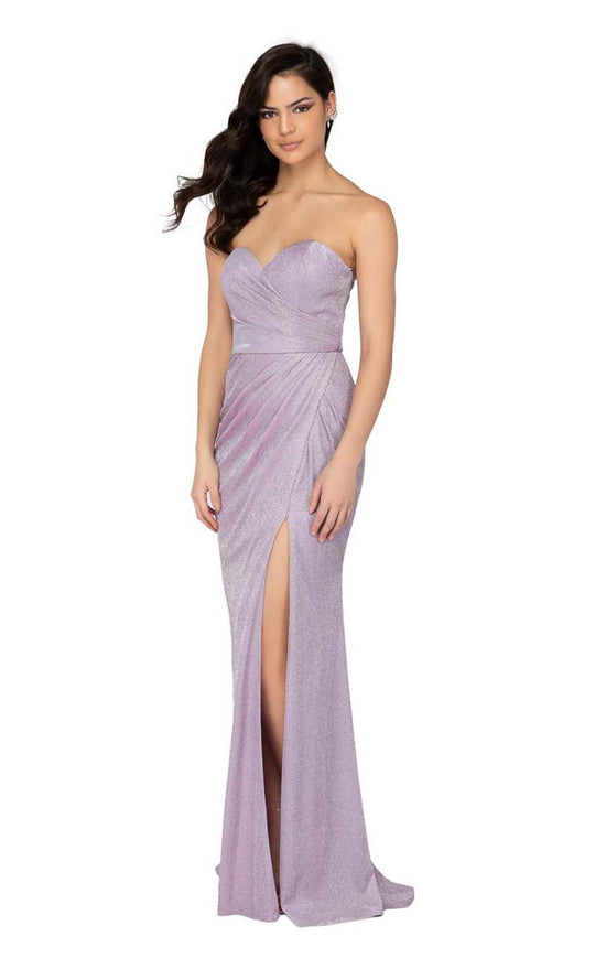 Terani Couture - 1911P8173 Sweetheart Fitted Gown with Slit
