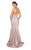 Terani Couture - 1911P8174 Metallic Glitter Knit Braided Strap Gown