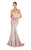 Terani Couture - 1911P8174 Metallic Glitter Knit Braided Strap Gown