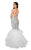 Terani Couture - 1911P8363 Crystal Studded Off Shoulder Mermaid Gown