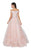 Terani Couture - 1911P8486 Floral Dotted Tulle A-Line Gown