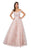 Terani Couture - 1911P8486 Floral Dotted Tulle A-Line Gown