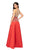 Terani Couture - 1911P8497 Beaded Plunging V-Neck A-Line Gown