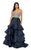 Terani Couture - 1911P8498 Beaded Bodice Tiered Organza Gown