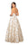 Terani Couture - 1911P8518 Beaded Halter A-Line Evening Dress
