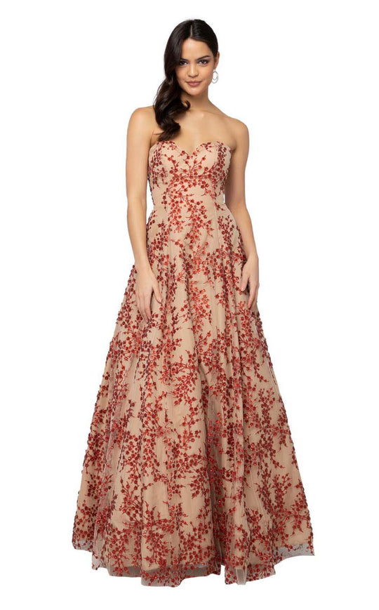 Terani Couture - 1911P8519 Embellished Sweetheart A-Line Gown